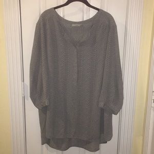 Plus Size Snakeskin Top